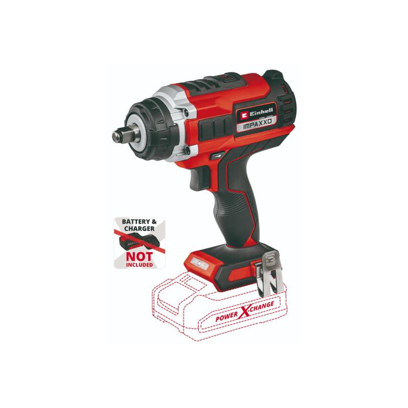 LLAVE IMPACTO 18V 1/2 SIN BATERIA EINHELL IMPAXXO (4510070)