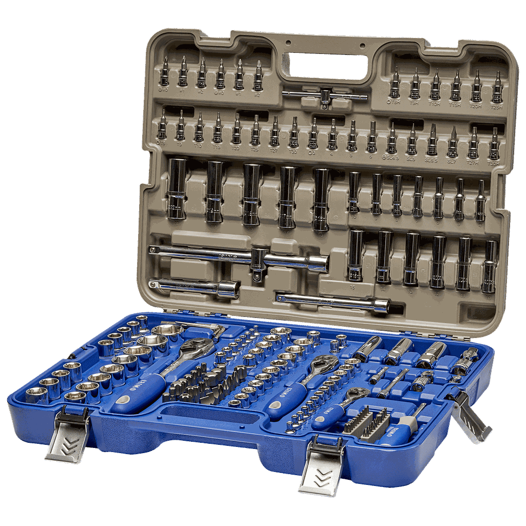 JUEGO DE DADOS DE 1/4-3/8-1/2 172 PZAS IRIMO (129-172-4)