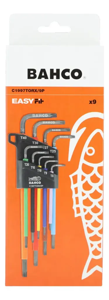 JUEGO DE LLAVES TORX 9 PZS BAHCO (C1997TORX/9P)