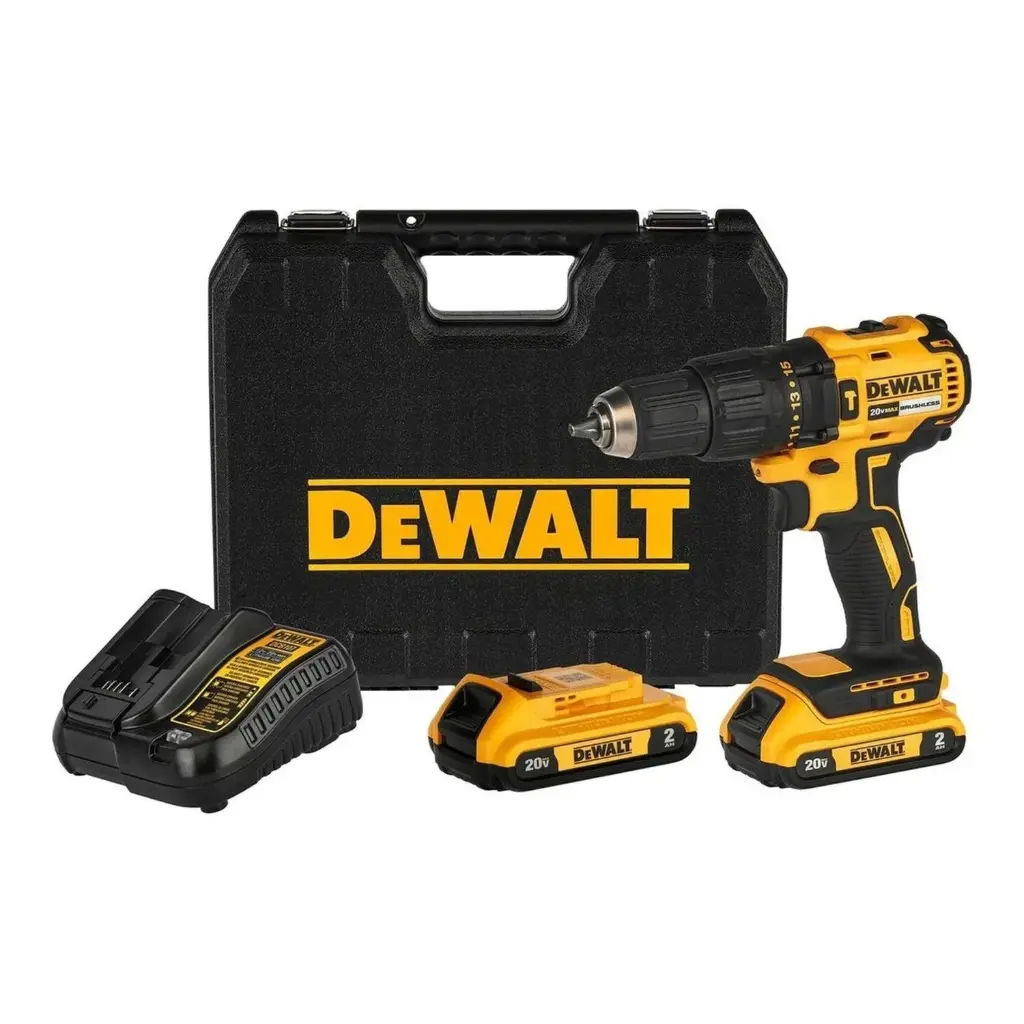 TALADRO PERCUTOR BRUSHLESS 20V 2 BAT 2.0 Ah DEWALT (DCD7781D2-B2)