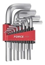 JUEGO LLAVES ALLEN 1/16 A 3/4 MM FORCE (5137S) 