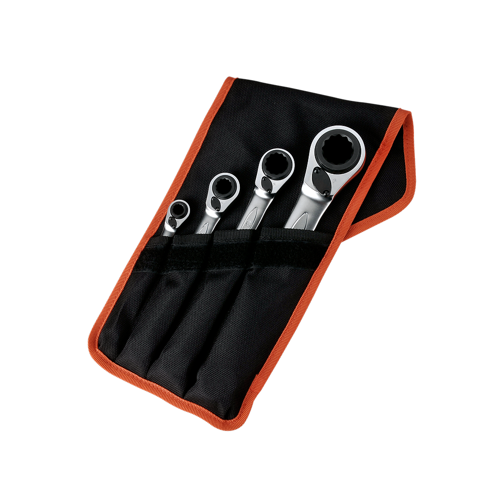 SET LLAVES DOBLE CON CHICHARRA 8-27 BAHCO (S4RM/4T)