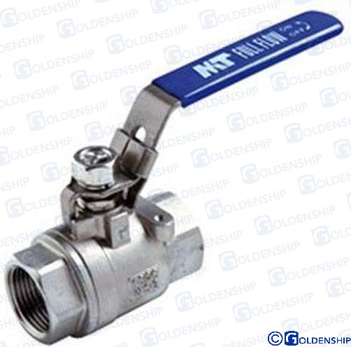 VALVULA BOLA INOXIDABLE AISI 316 1 