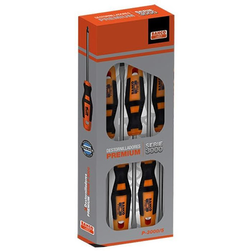 JUEGO DESTORNILLADORES PREMIUN 5 PIEZAS BAHCO (P-3000/5)