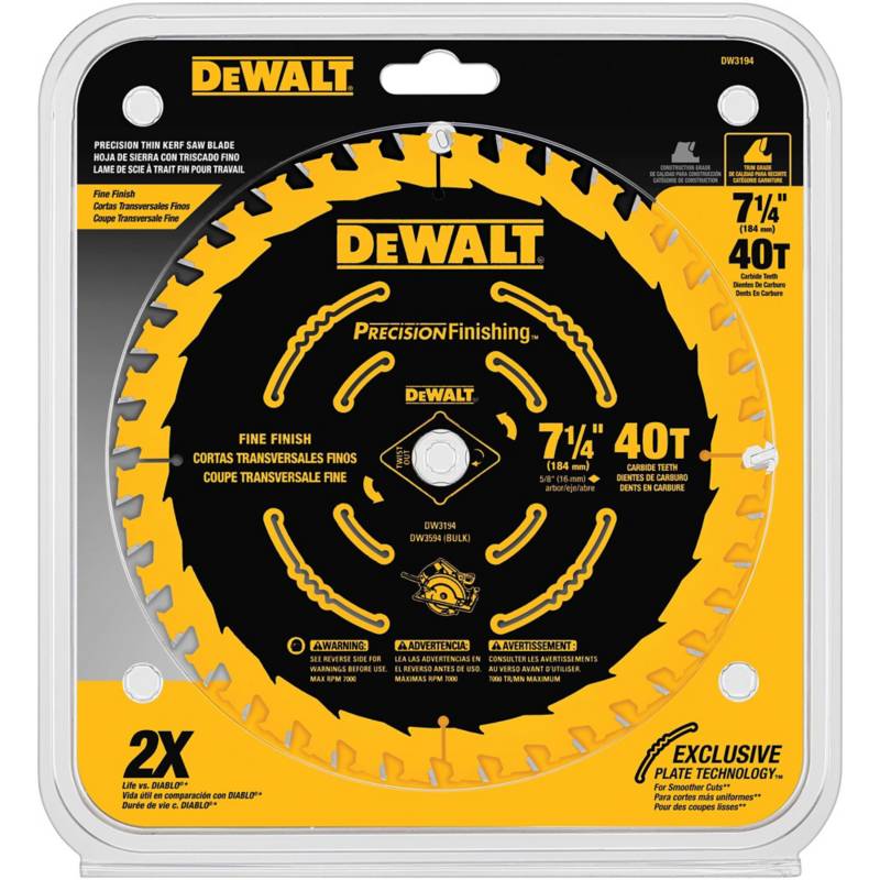 DISCO SIERRA 7.1/4 40 DTES DEWALT (DW3194)