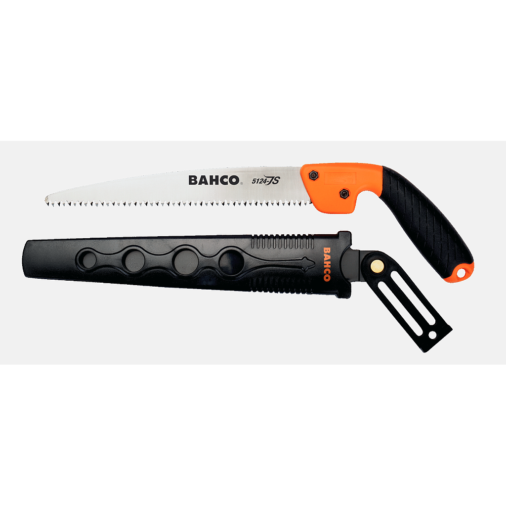 SERRUCHO DE PODA PROFESIONAL 24 CM DIENTE ENDURECIDO BAHCO (5124-JS-H)
