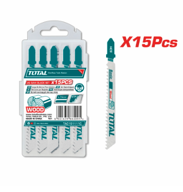 JUEGO SIERRA CALADORA 15 PZA TOTAL PARA MADERA (TAC151111C)