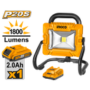 LAMPARA LED 20V - 20W C/BATERIA INGCO (CWLI20258)