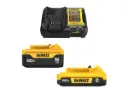 KIT CARGADOR 1 BAT 2,0 Ah +1 BAT 5,0 Ah 20V DEWALT (DCB225CK-B2)