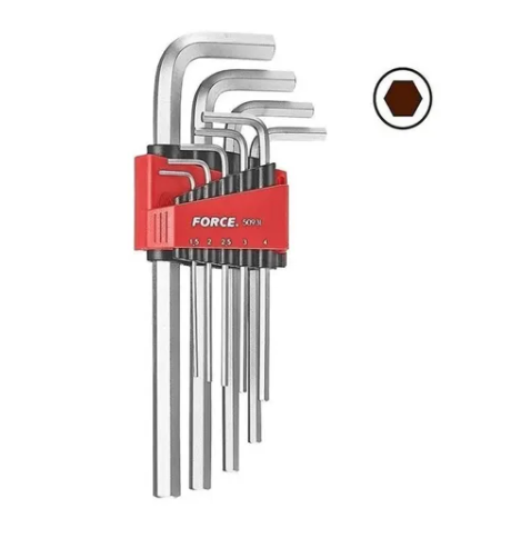 JUEGO LLAVES ALLEN 1.5 A 10 MM LARGA FORCE  (5093LB) 