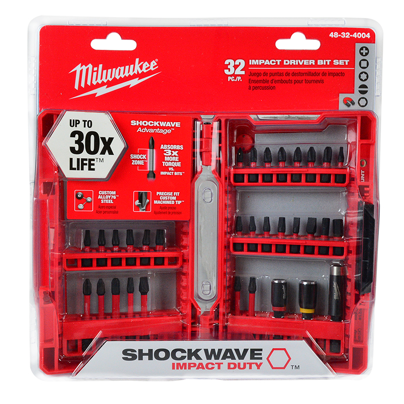 SET PUNTA ATORNILLADOR 32 PIEZAS MILWAUKEE (48-32-4004)