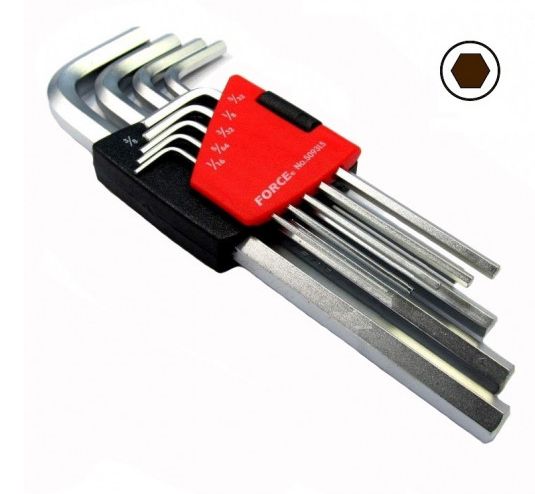 LLAVE TORX EN X 9 PIEZAS CON SOPORTE // BC:1 - DferSRL