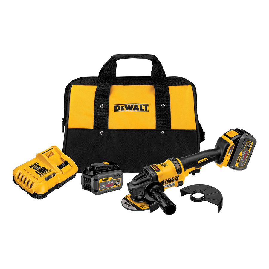 ESMERIL ANGULAR INALAMBRICO 4.1/2 60V DEWALT (DCG418T2-B2)