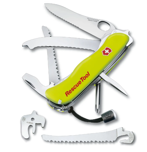 NAVAJA RESCUETOOL 111 MM 14 FUNCIONES FLUOR C/ETCH (0.8623.MWN) VICTORINOX