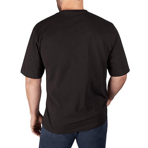 POLERA MANGA CORTA NEGRA TALLA M MILWAUKEE (601B-M) 