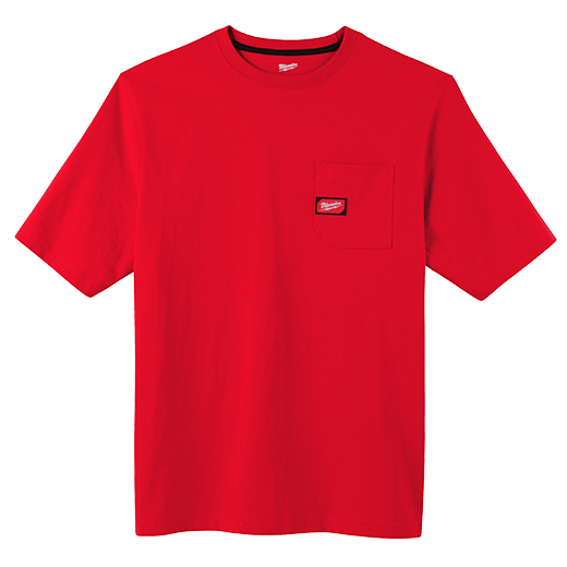 POLERA MANGA CORTA ROJO TALLA M MILWAUKEE (601R-M)