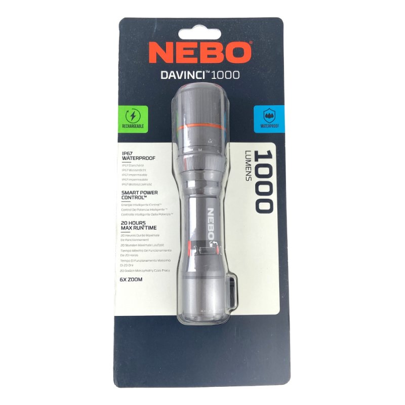 LINTERNA LED DAVINCI 1000 LUMENES NEBO (NEB-FLT-0018-G) 