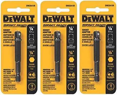 ADAPTADOR IMPACTO HEX 1/4 - 1/4 DEWALT (DW2541IRG)