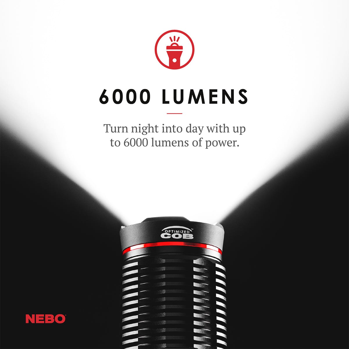 LINTERNA RECARGABLE 6000 LUMENES REDLINE NEBO(NE6822)