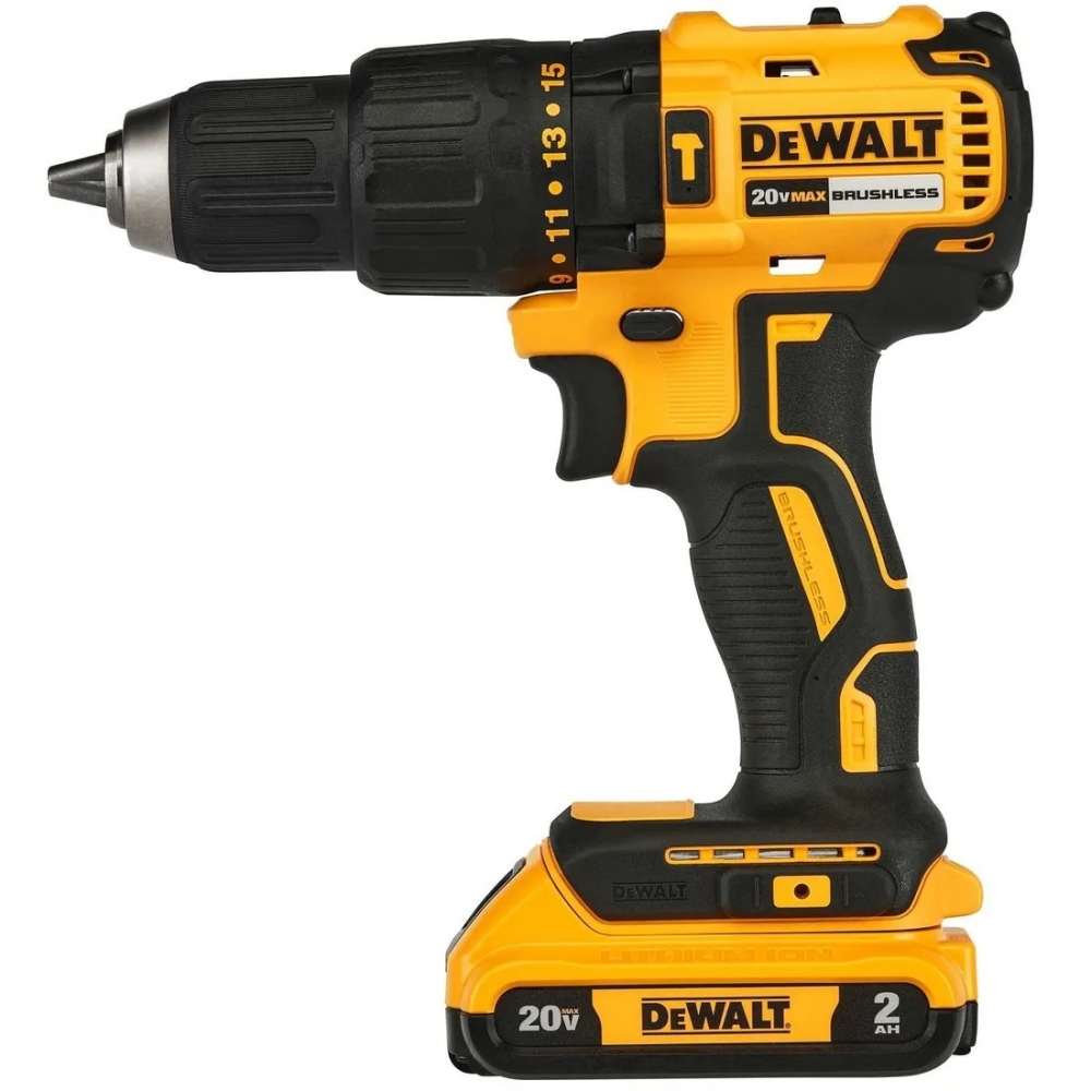 TALADRO PERCUTOR INALAMBRICO BRUSHLESS 13 MM 20V DEWALT (DCD7781D2-9) 