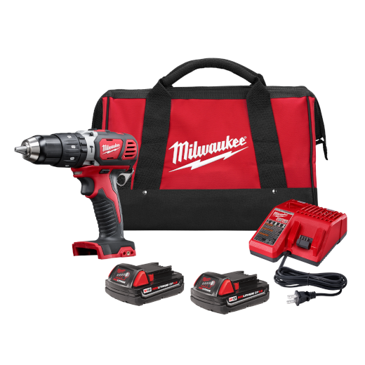 TALADRO PERCUTOR 18V 2 BATERIAS + BOLSO MILWAUKEE (2607-22)