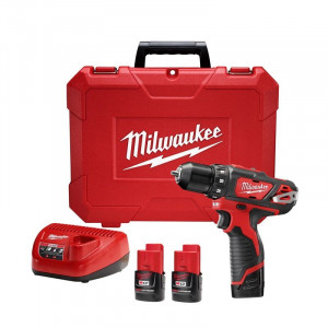 TALADRO ATORNILLADOR INALAMBRICO 10 MM 12V MILWAUKEE (2408-259)