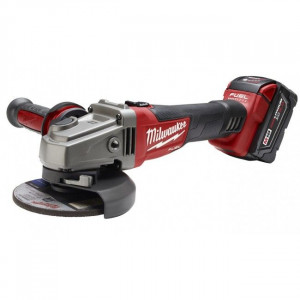 ESMERIL ANGULAR 4.1/2 18V FUEL 2 BAT. 5Ah + BOLSO MILWAUKEE (2880-22)