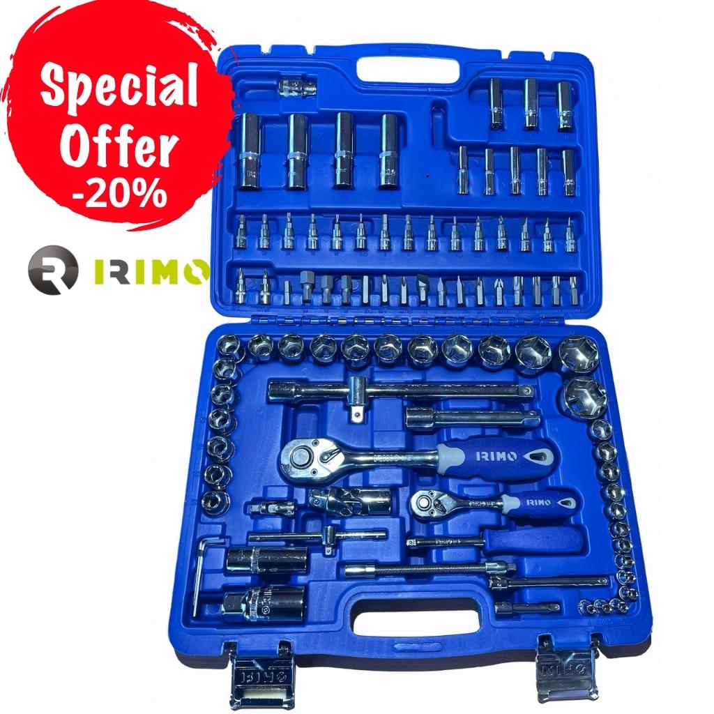 JUEGO DE DADOS DE 1/4 & 1/2  94 PIEZAS IRIMO (130-94-4)