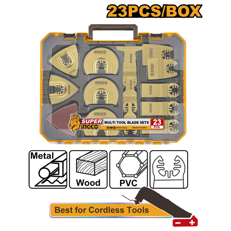ACCESORIOS HERRAMIENTA MUTIFUNCIONAL INGCO 23 PCS (AKTMT2301)