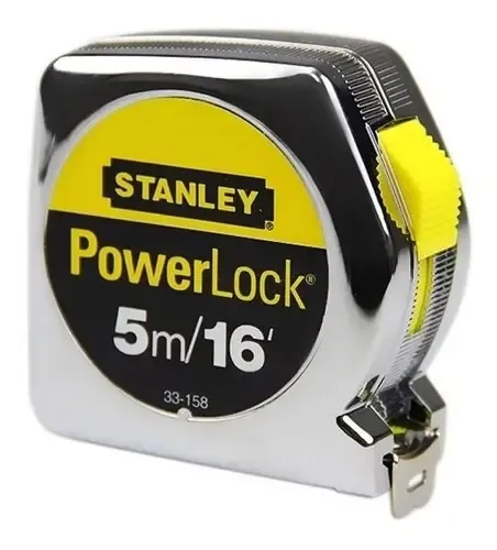 HUINCHA DE MEDIR POWERLOCK 5 MTS STANLEY (33-158)