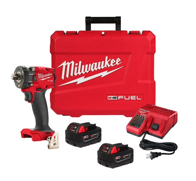 LLAVE IMPACTO COMPACTA 1/2 18V FUEL 2 BATERIA 5.0Ah MILWAUKEE (2855-22R)