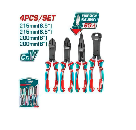 JUEGO ALICATES 8" 4 PZS TOTAL (THT2CK241S)