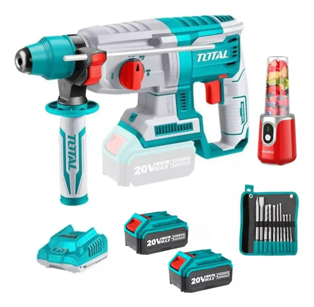 ROTOMARTILLO 20V 2 BAT 4Ah+ LICUADORA TOTAL (TOSLI23061)
