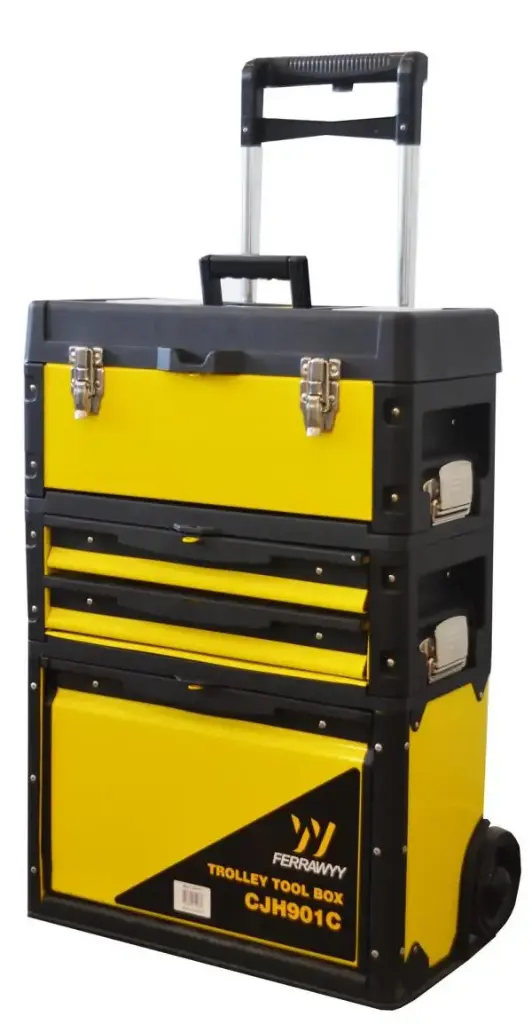 CAJA DE HERRAMIENTAS 3 EN 1 TIPO CARRO FERRAWYY (CJH901C)