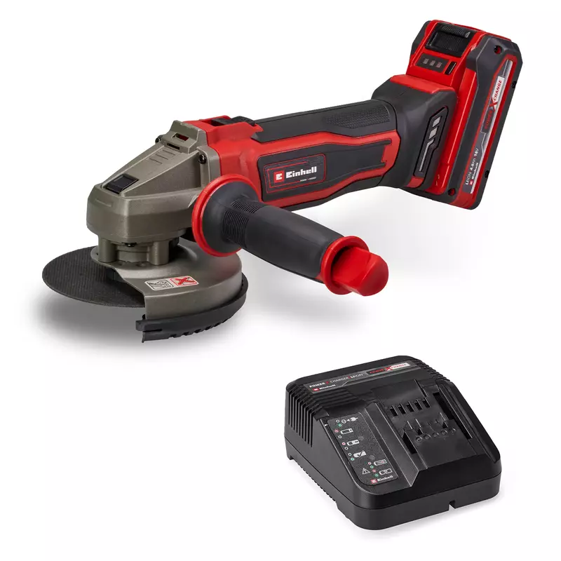 ESMERIL ANGULAR 18V 5" C/ BAT. 4Ah + CARGADOR EINHELL (4431190)
