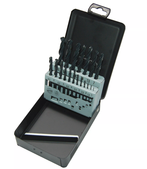 JUEGO DE BROCAS HSS (NEGRAS) 1 A 13 MM 25 PZAS ECEF