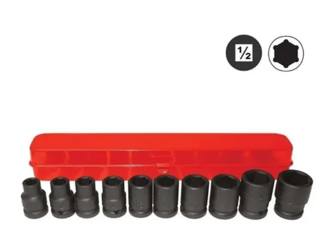 JUEGO DADOS DE IMPACTO 1/2 DE 11 24 MM FORCE (4109)