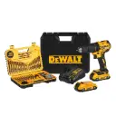 TALADRO PERCUTOR BRUSHLESS 20V 2 BAT 2.0 Ah +100 ACC DEWALT (DCD7781S2A)