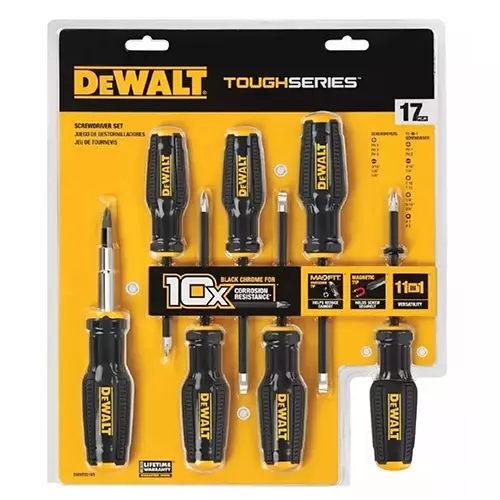 JUEGO DESTORNILLADORES TOUGHSERIES DEWALT 17 PZS (DWHT65103)