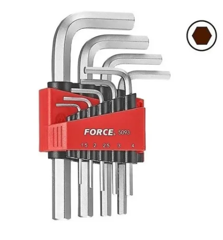 JUEGO LLAVES ALLEN LARGA 1.5 A 10 MM FORCE (5093L)