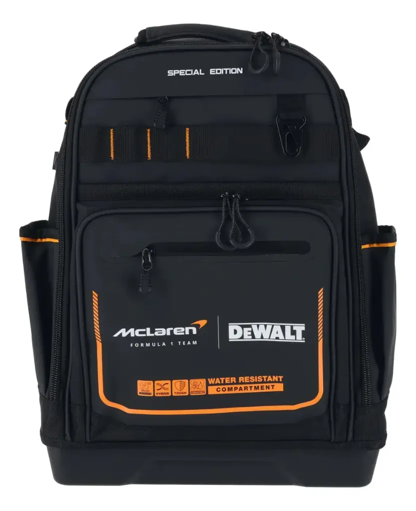 MOCHILA PORTA HERRAMIENTAS 24 LTS MCLAREN DEWALT (DWST60122-1)