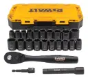 SET DE DADOS DE IMPACTO DE 1/2 Y 23 PZAS DEWALT (DWMT74739)