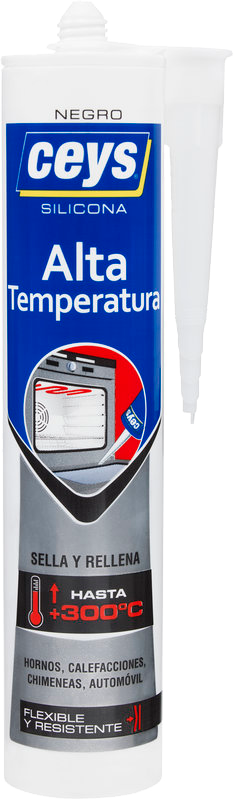 SILICONA ALTA TEMPERATURA NEGRA 280ML CEYS