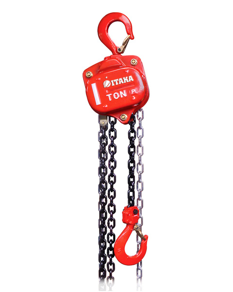 TECLE CADENA ROJO H.DUTY 1.5 TON 3 MTS CADENA ITAKA