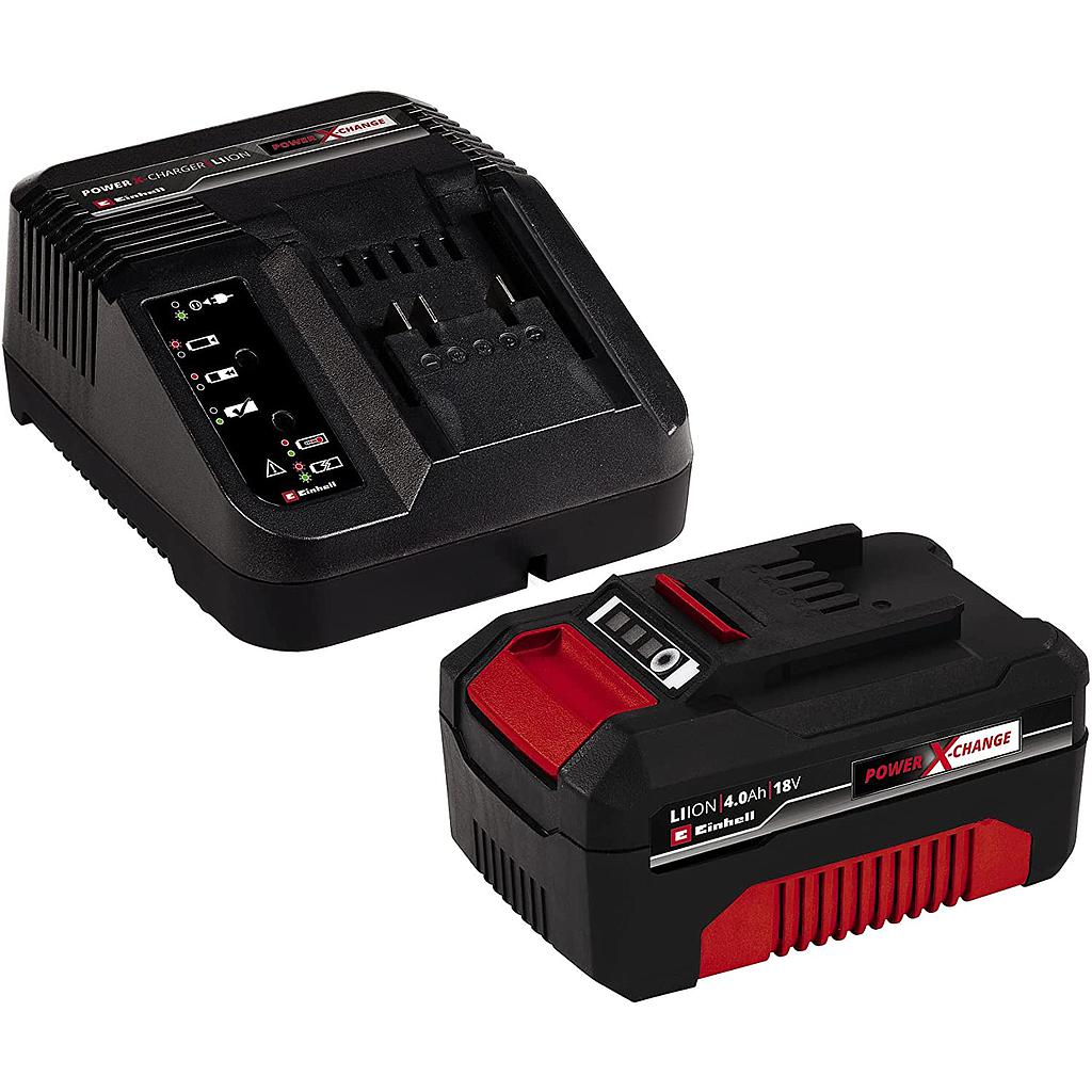 KIT CARGADOR Y BATERIA DE LITIO 18V 4AH EINHELL (4512042)