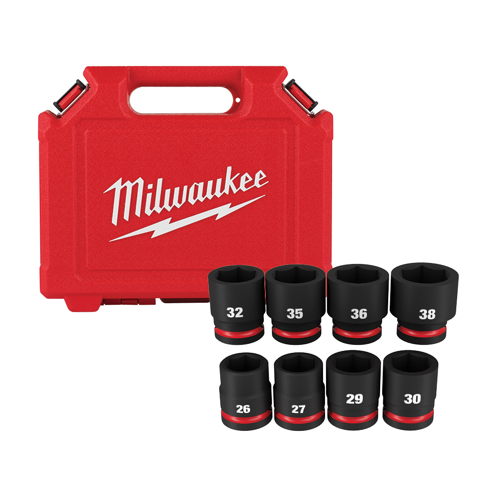 JUEGO DE DADOS DE IMPACTO 3/4 8 PIEZA MILWAUKEE (49-66-7019)