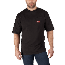 POLERA MANGA CORTA NEGRA TALLA M MILWAUKEE (601B-M) 