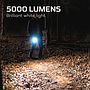 LINTERNA LED DAVINCI 5.000 LUMENES RECARGABLE NEBO (NEB-FLT-0022-G) 	