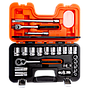 JUEGO DADOS DE 1/2 23 PZAS 3/8 A 1.1/4 BAHCO (S240AF)